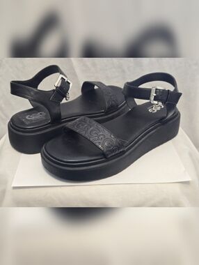 GBG Los Angeles Womens Sandals Black Sz 11